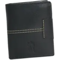 DrachenLeder Portefeuille en cuir pour homme, marque , couleur noire, dimensions 12x9,5x3 cm, modèle OPO013S1