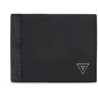 GUESS Porte-monnaies 'Sidney' gris foncé / noir