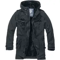 Brandit Manteau d'hiver de - Parka - S - 6XL - pour Homme - noir - Taille 6XL