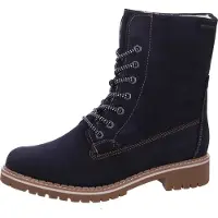 Tamaris Bottines à lacets bleu foncé