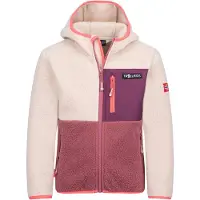 TROLLKIDS Veste en polaire fonctionnelle 'Aurlandsfjord' mûre / rose pastel / rose foncé