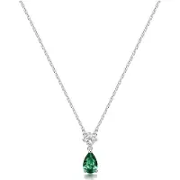 Brosway - Lovely Life Green Fancy Silver Necklace FLG109, (Argent)