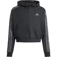 Adidas Veste de survêtement 'Seasonals Animal Full Zip' gris / graphite / noir