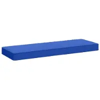 vidaXL Coussin De Banc 1 Pièce Vught 100 % Polyester Bleu Royal