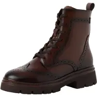 Tamaris Bottines à lacets brun foncé