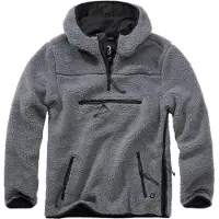 Brandit Veste en polaire gris basalte / noir