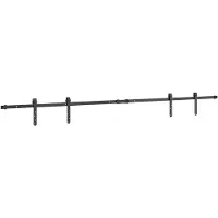 vidaXL Kit de ferrures de portes coulissantes pour portes d'armoire 213 cm Acier au carbone