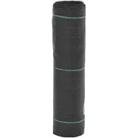 vidaXL Membrane anti-mauvaises herbes noir 0,5x150 m PP