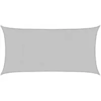 vidaXL Voile d'ombrage gris clair 6x3 m 100% polyester oxford