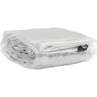 vidaXL Bâche transparente avec œillets 2x4 m PVC