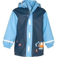 Playshoes Veste mi-saison 'Baustelle' bleu marine / bleu clair / orange / rouge / blanc