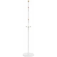 vidaXL Porte-manteau blanc 177 cm fer enduit de poudre