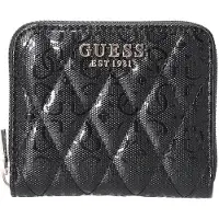 GUESS Tamara SLG Portefeuille Petit Format avec Fermeture Éclair - 3 compartiments - 11 cm (noir)