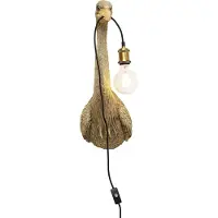 Kare Applique murale Design "Reiher", résine, couleur or, hauteur 57 cm