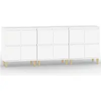 vidaXL Sideboards 3 pcs. Blanc 60x35x70 cm Bois composite