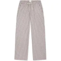 Schiesser Pantalon de pyjama ' Mix Relax ' noisette / blanc cassé