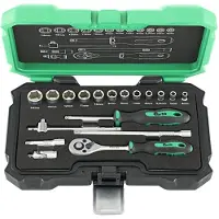 Fortis Jeu de douilles 1/4 pouce en coffret 18 pièces (1/4")