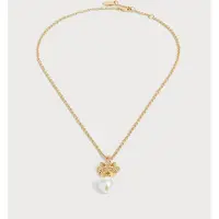 Juicy Couture Chaîne 'Heritage' or / blanc perle