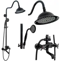 REA Kit De Douche Retro Old Black
