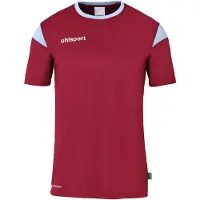 Uhlsport Squad 27 Maillot manches courtes enfants - Bordeaux / Skyblue