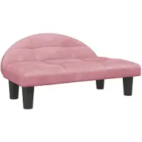 vidaXL Lit pour chien rose 70x52x30 cm velours
