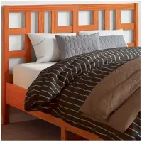 vidaXL Tête de lit brun cire 135 cm Pin massif