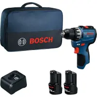 Bosch Perceuse-visseuse sans fil GSR 12V-31, avec 2 batteries GBA 12V-20, livrée dans une mallette à outils