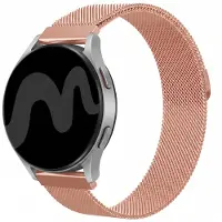 IMoshion Bracelet magnétique milanais - Connexion universelle 24 mm - Rose Doré