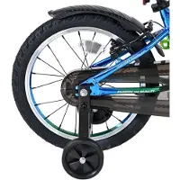 Volare Vélo pour enfants Chrome, modèle 16 pouces, pour garçons, de couleur bleu-vert, équipé de deux freins à main