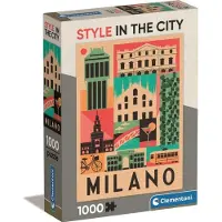 Clementoni , le Puzzle européen Made in Italie Puzzle Style in the City, Milan - 1000 pièces