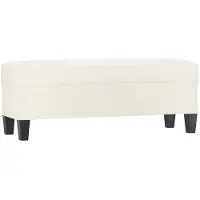 vidaXL Banc Crème 100x35x41 cm Similicuir