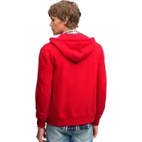 Superdry Veste de survêtement 'Essential' rouge