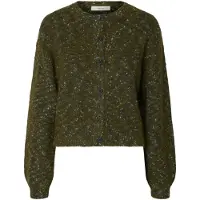 Selected Raccourci Cardigan Femme Marron XS