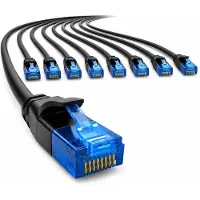 1aTTack.de , câble Cat6, câble réseau Cat.6, 1 mètre, câble réseau, câble plat