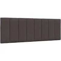 vidaXL Coussin de tête de lit "Hanko" brun foncé 120 cm Tissu