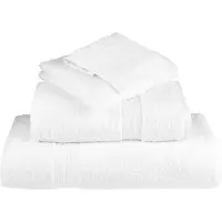 vidaXL Serviettes de sauna de qualité supérieure SOLUND 2 pcs blanc