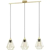 Eglo 43682 TARBES E27 triple suspension 795x175mm laiton brossé
