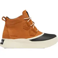 Sorel - Après-skis confortables et imperméables - Out N About IV Classic WP W Taffy Black pour Femme en Cuir - Taille 39,5 - Marron