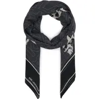 Karl Lagerfeld Foulard 'Ikon' anthracite / noir / blanc