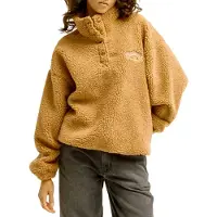 Billabong - Polaire oversize en sherpa - Run The Road Sugar Almond - Taille S - Marron