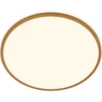 Briloner ACORUS W Plafonnier salle de bain LED, protection contre les éclaboussures, lumière blanche chaude, Ø33 x 6,6 cm