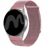IMoshion Bracelet magnétique milanais - Connexion universelle 20 mm - Taille S - Rose