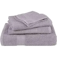 vidaXL Serviettes de bain 4 pcs gris 100x150 cm 360 g/m² 100% coton