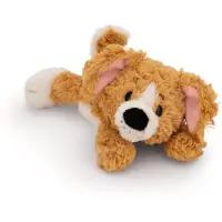 Nici Doudou chien couché brun 20 cm Chien en peluche