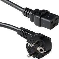 ACT Câble d'alimentation - Schuko male vers C19 female - 16 A - 250 V - A