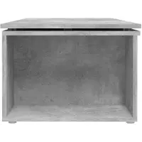 vidaXL Table basse gris béton 150 x 50 x 35 cm panneau de particules