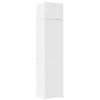 vidaXL Armoire haute Étroite Blanc 50x42,5x225 cm Bois composite