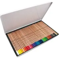 Aucune Boîte en métal 36 crayons de couleurs Milán