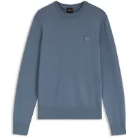 BOSS Pull en coton mélangé avec écusson logo