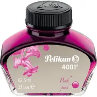 Pelikan 301350 Tinte 4001 im Glas, pink, Inhalt: 62,5 ml